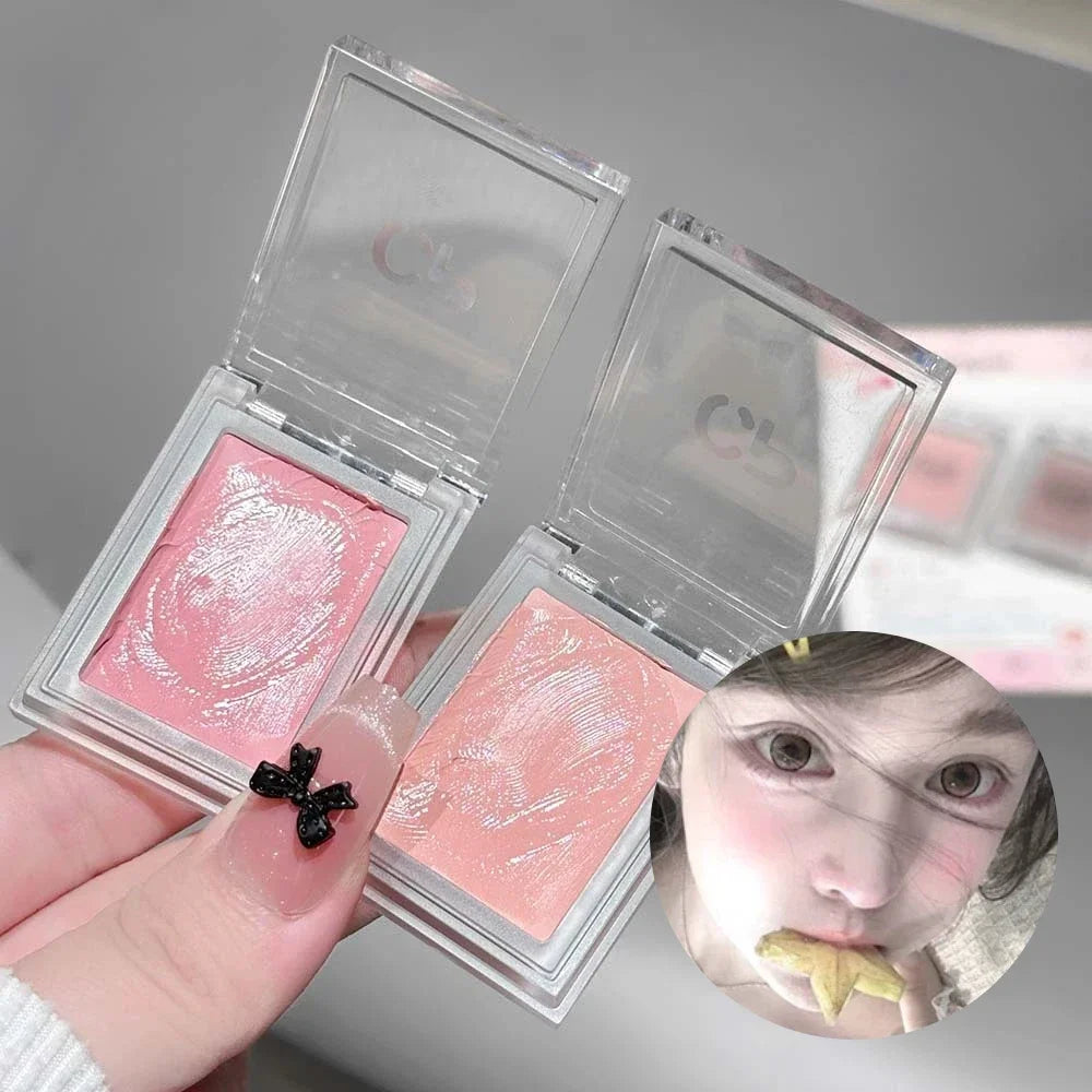 Monochrome Cream Blush Palette – Matte Peach & Pink Contour