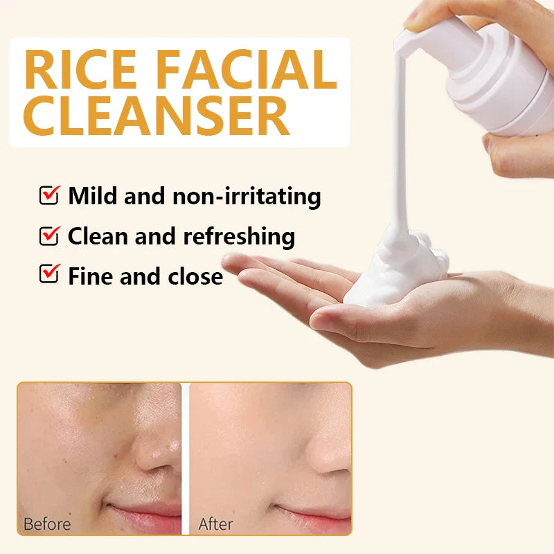 YURHERSU Rice Essence Facial Cleanser – Deep Clean & Hydrate