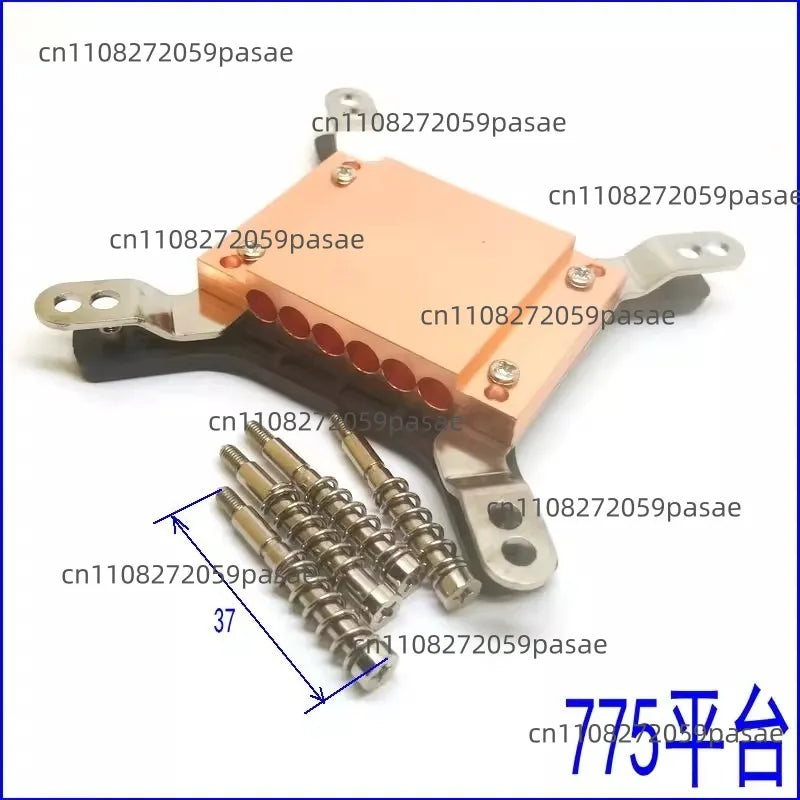 6-Hole Copper Heat Pipe Splint Platen Block | 6mm Pipes