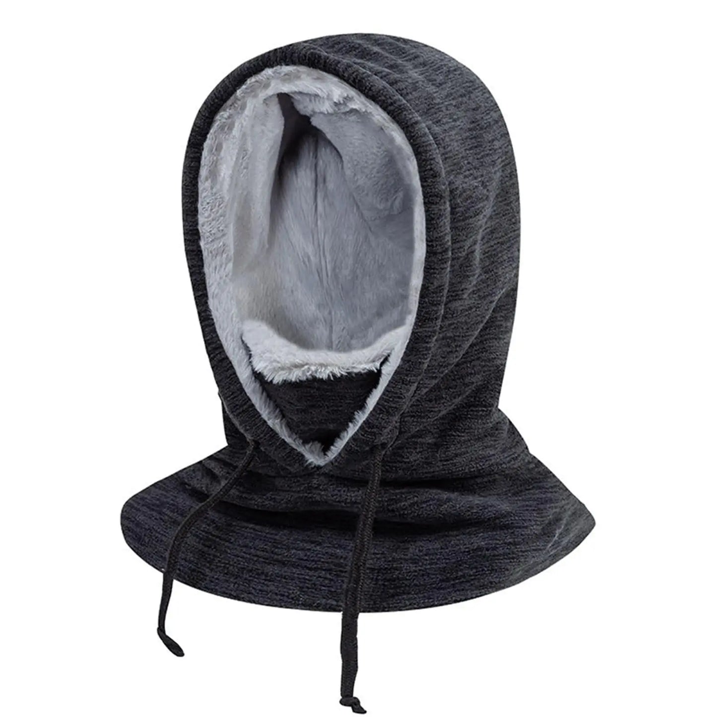 1 Piece Thick Wool Balaclava, Winter Windproof Fleece Face Mask for Cold Weather, Ski, Outdoor Sports Neck Warmer for Men Women Peaceful Pleasures Health and Wellness Black One Size