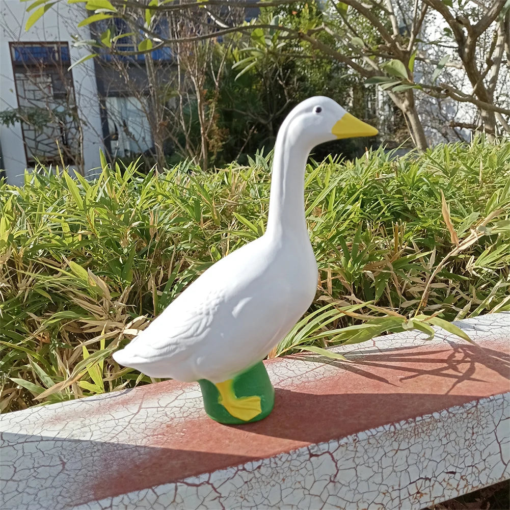 Large White Goose Statue | Resin Garden & Home Decor Sculpture