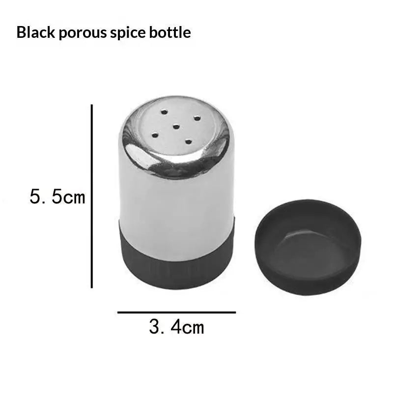 Mini Stainless Steel Salt & Pepper Shaker with Dust Cover