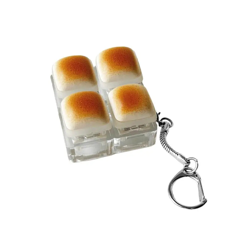 Mini Mechanical Keyboard Clicker Keychain Fidget Toy Fidget Keychain Toy Peaceful Pleasures Health and Wellness F