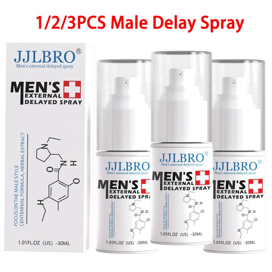1/2/3PCS Men's Delay Spray Long Lasting Effective Delay Seven Times A Night Energy Massage Spray Peaceful Pleasures Health and Wellness