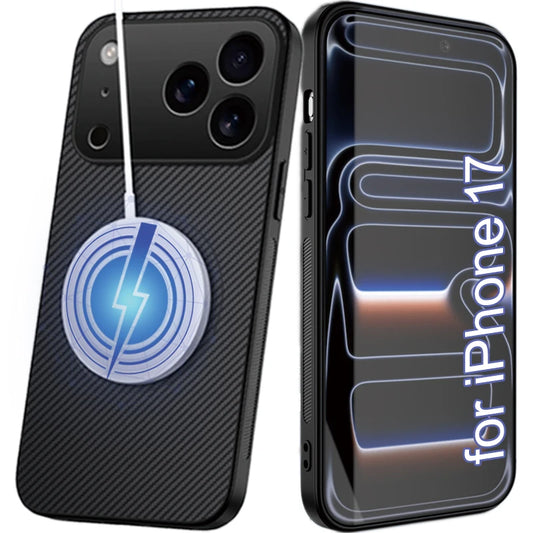 Magnetic Carbon Fiber iPhone 17 Pro Max Case | MagSafe Phone Case Peaceful Pleasures Health and Wellness