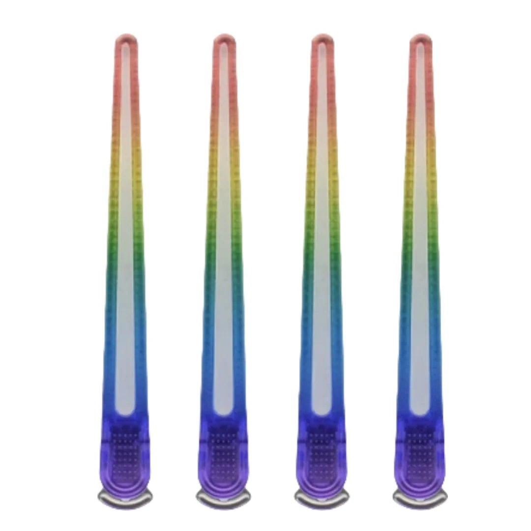 4/6/10/12Pcs Professional Hairdressing Hairpins Rainbow Colors Sectioning Cutting Hair Clamps Barber Hair Clips Styling Tools Peaceful Pleasures Health and Wellness color 4