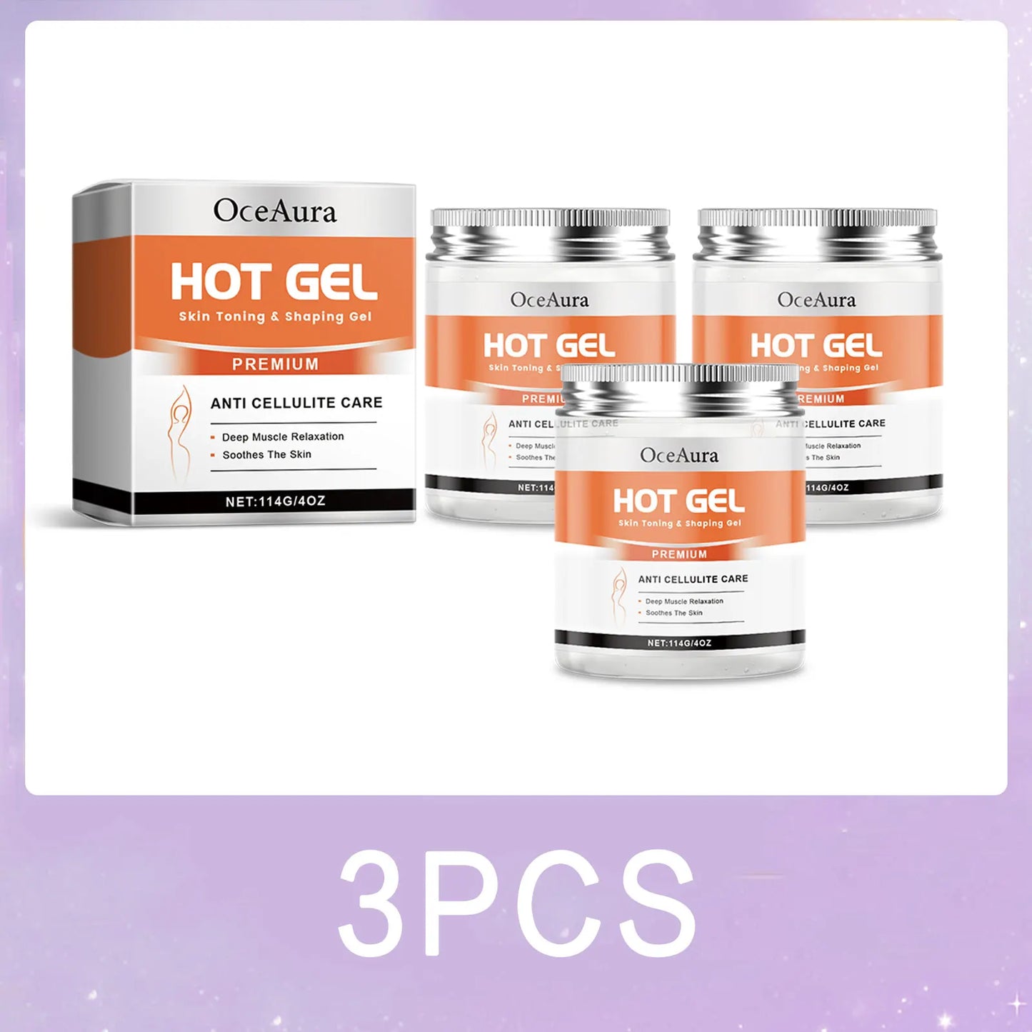 OceAura Hot Firming Gel – Anti-Cellulite Slimming Cream 114g