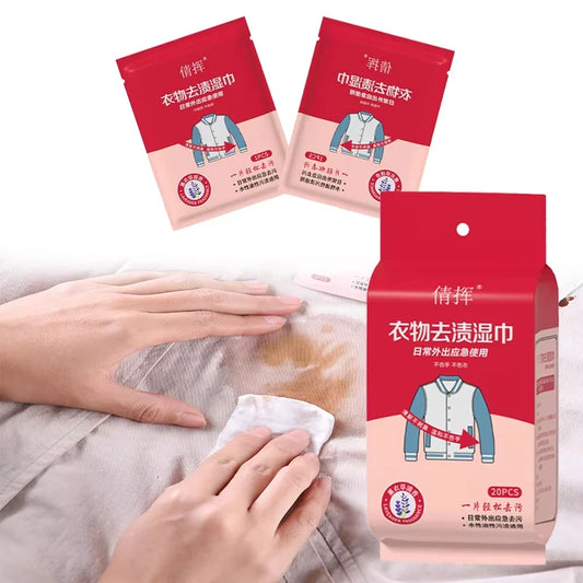 Disposable Clothing Stain Remover Wipes – Non-Toxic, No-Wash Stain Remover Wipes Peaceful Pleasures Health and Wellness