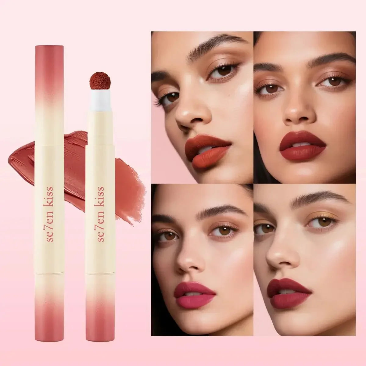 Se7en Kiss Velvet Matte Air Cushion Lip Cream – Waterproof