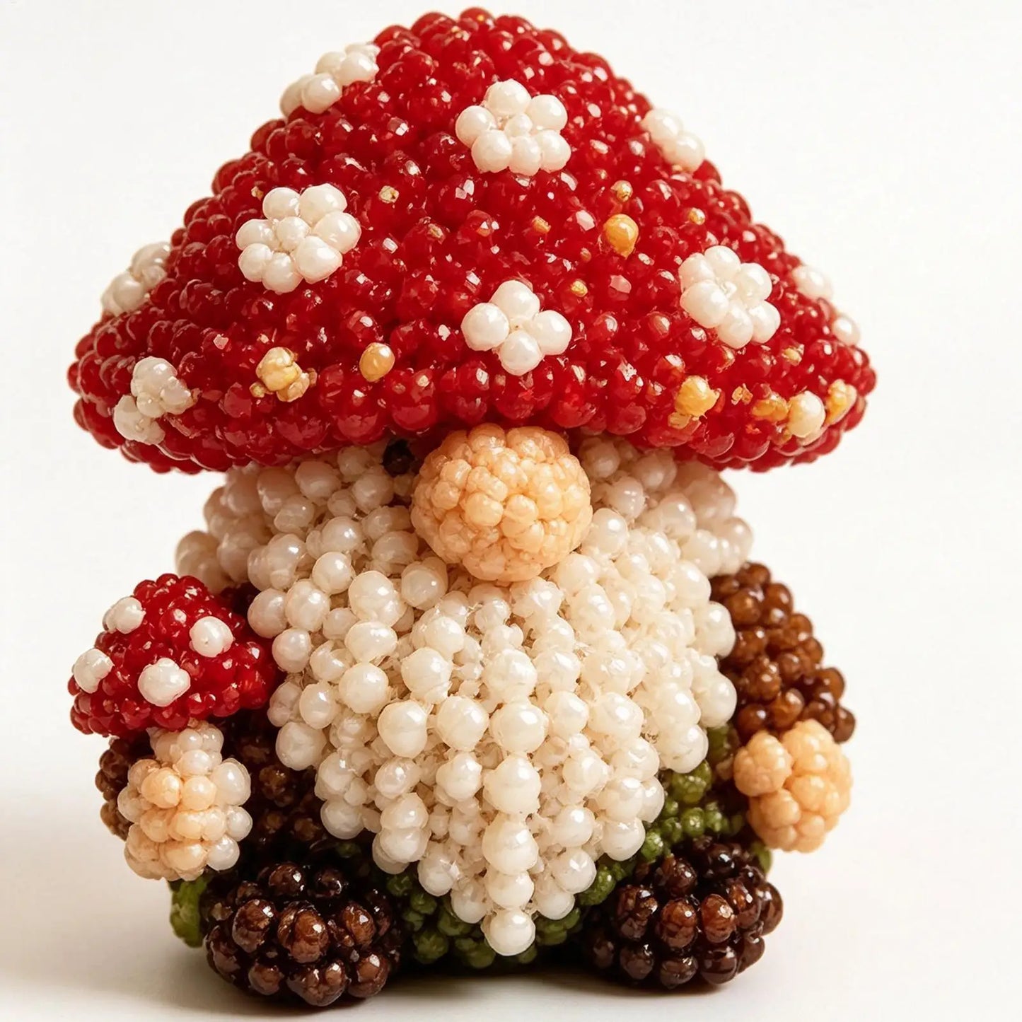3D Gnome DIY Bead Craft Kit – Dwarf Desk Decor Beading Set