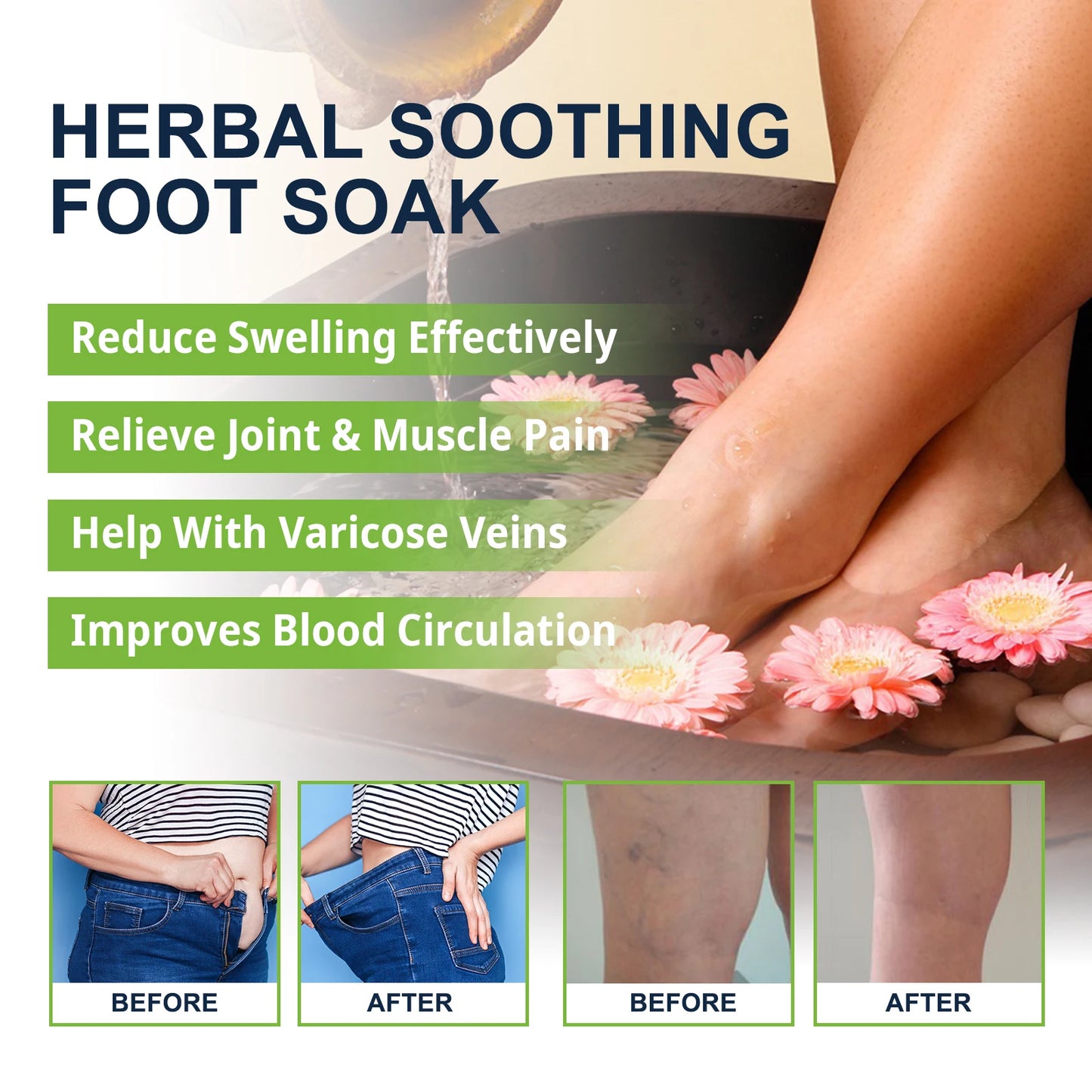 Natural Herbal Foot Soak Beads – Saffron & Glycerin Spa 10pc