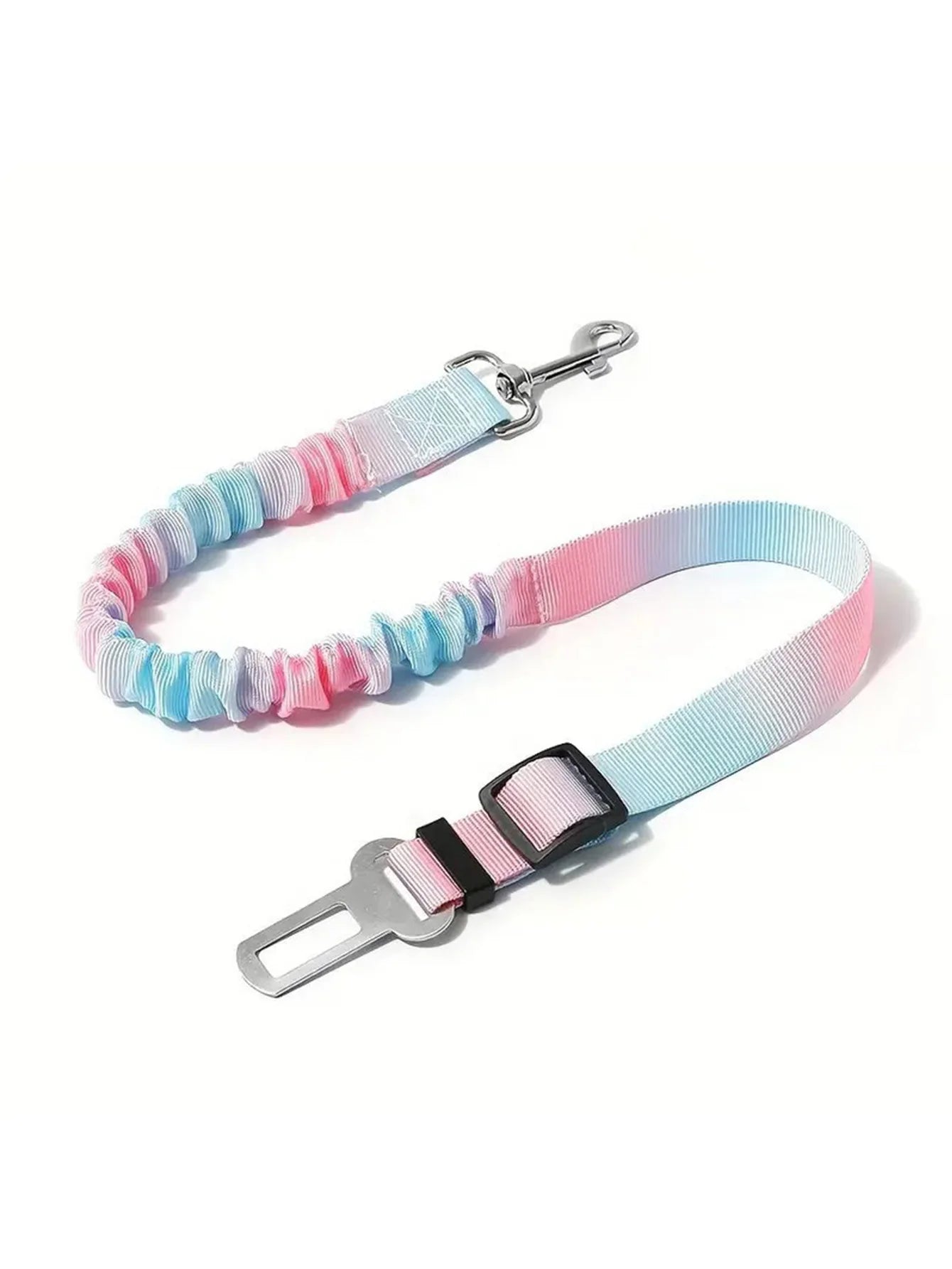 Adjustable Elastic Nylon Dog Car Seat Belt Safety Harness Dog Car Harness Peaceful Pleasures Health and Wellness SKY BLUE