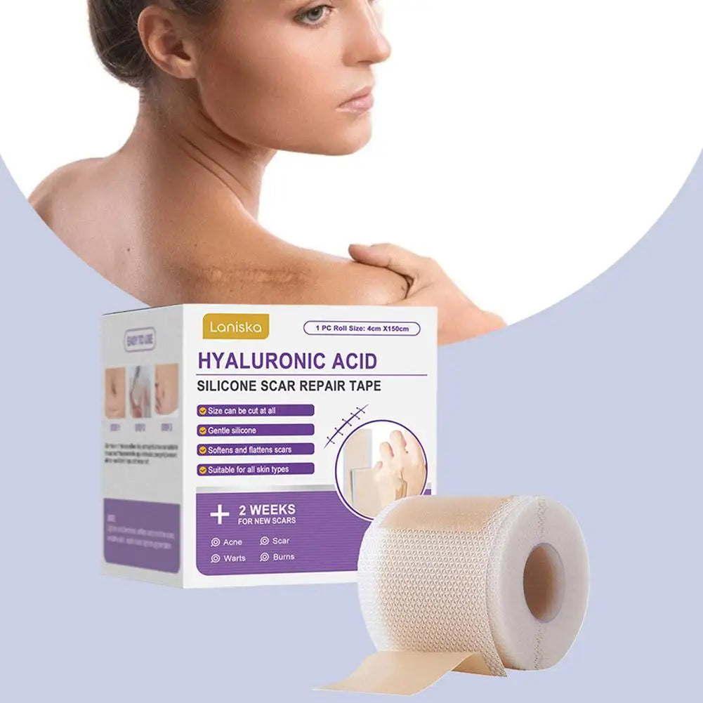 Silicone Scar Tape Roll – Self-Adhesive Scar Sheets for Surgical & Burn Scars Peaceful Pleasures Health and Wellness