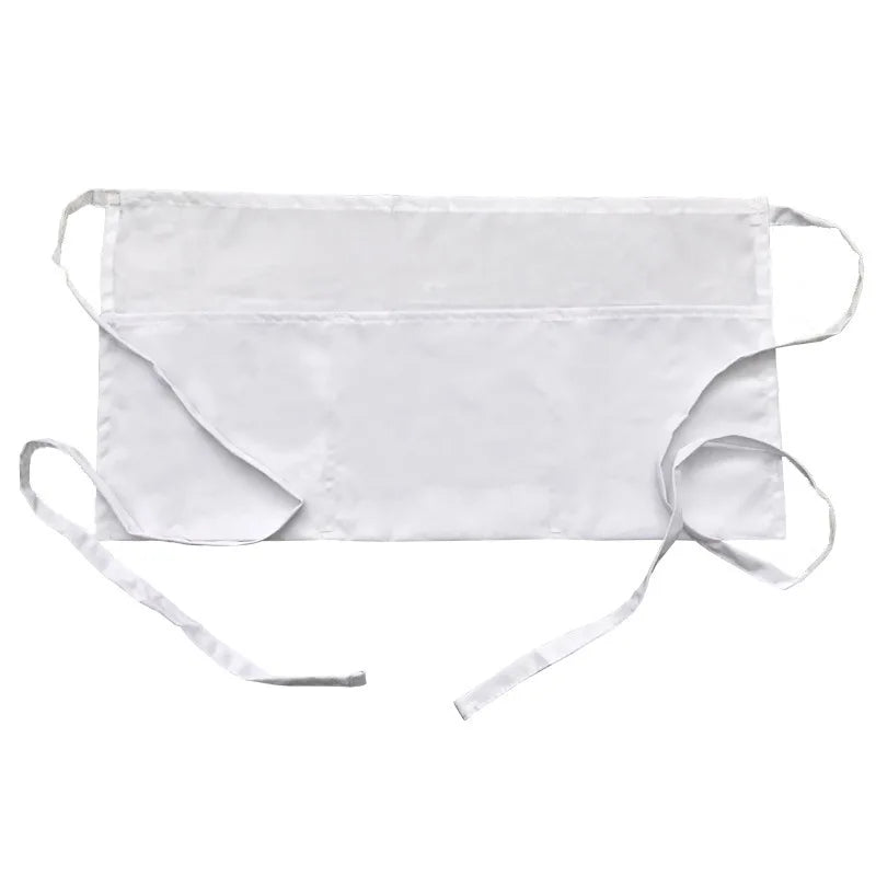 Black Waterproof Waist Apron | 3 Pocket Half Apron
