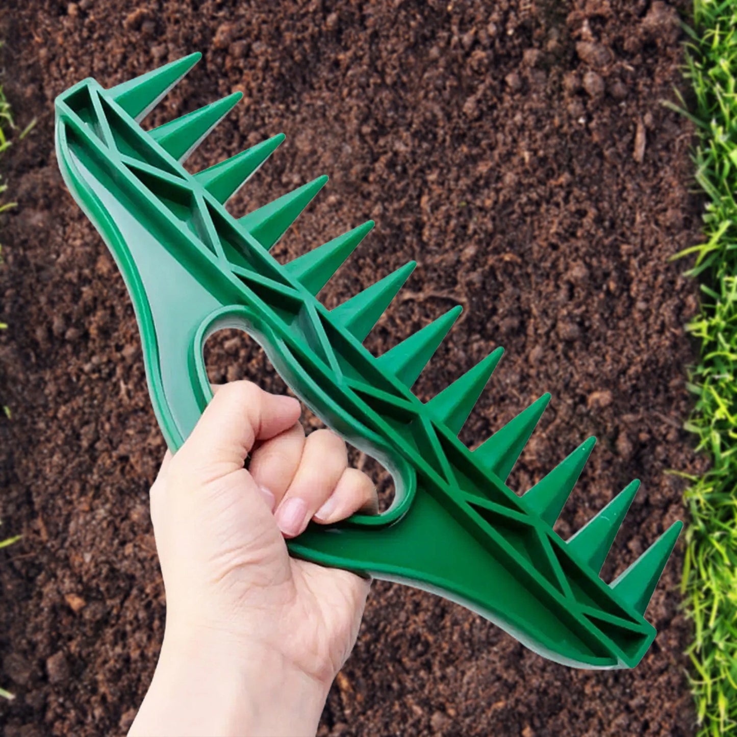 2pcs set Durable Plastic Hand Dibbler Garden Seeder Tool 12-Hole Fast Seeding, Waterproof Planting Aid for Efficient Gardening Peaceful Pleasures Health and Wellness