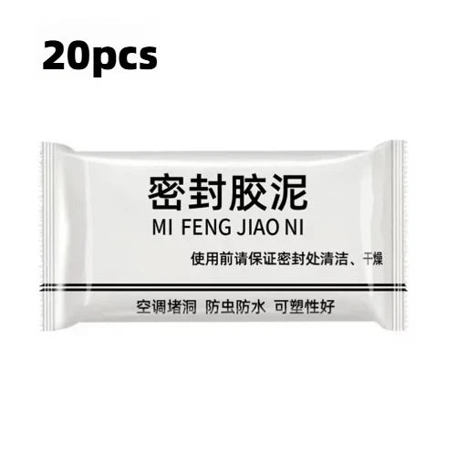 1-20pcsWall Hole Sealant Sewer Pipe Waterproof Rubber Mastic Mud Household Tools Caulk Air Conditioner Hole Plug Filler Cement Peaceful Pleasures Health and Wellness 20PCS