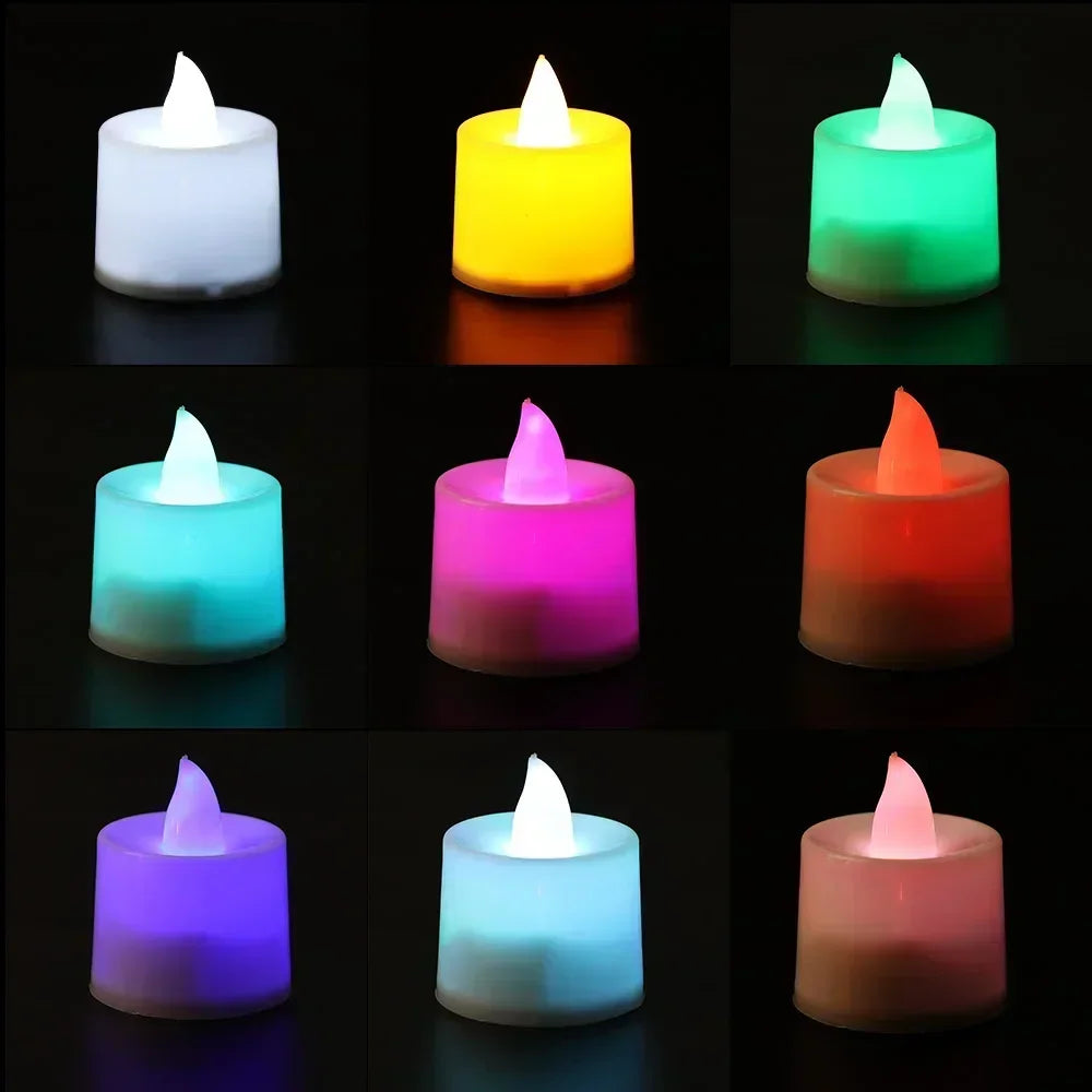 Flameless LED Tea Light Candles Set of 6 – Battery Included
