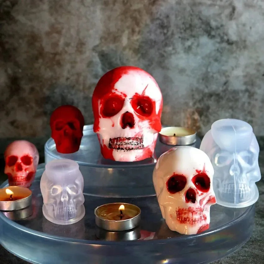 Halloween Scarface Skull Silicone Mold Multipurpose DIY Handmade