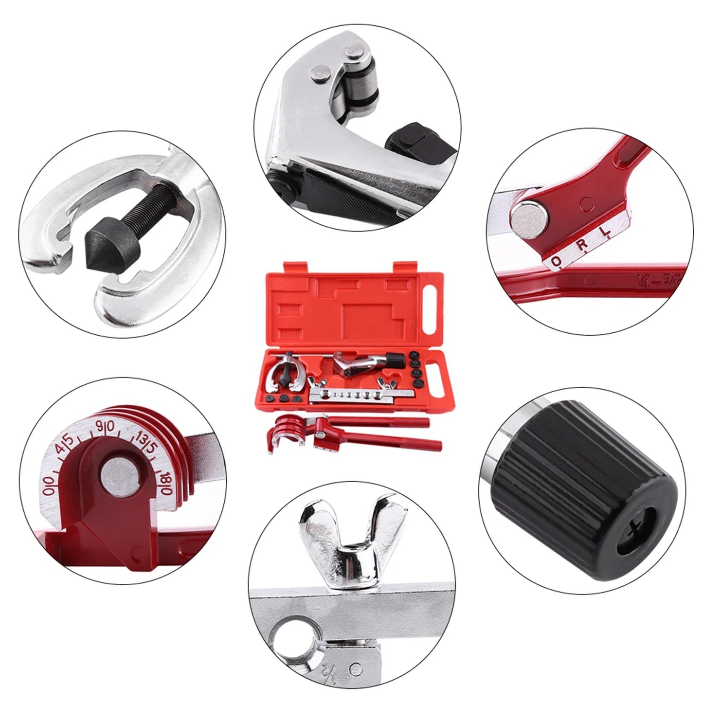 Pipe Flaring Brake Fuel Tube Repair Flare Cutter Bending Tool