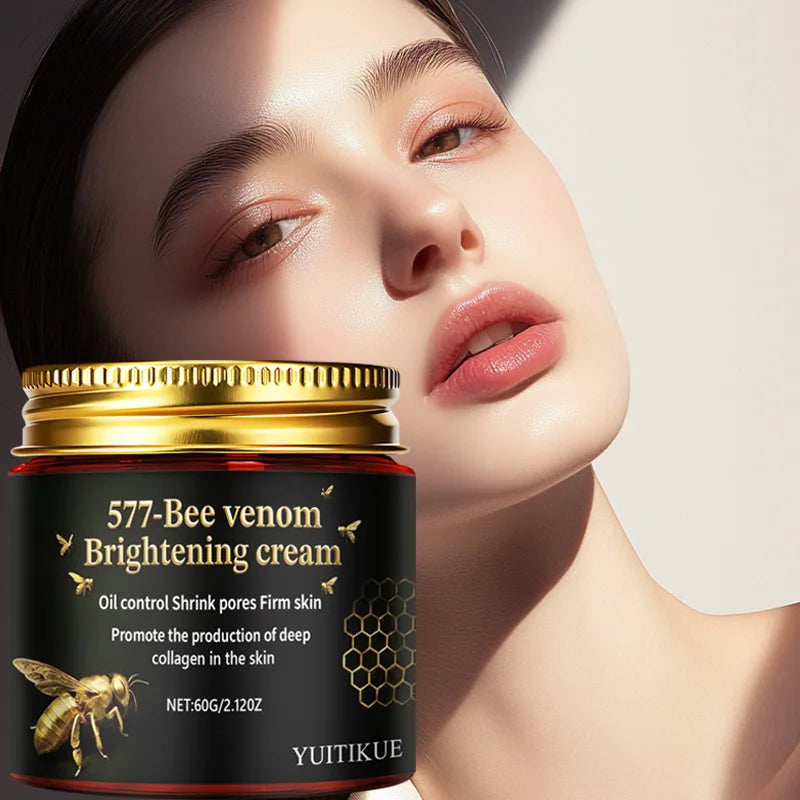 YUITIKUE 577 Bee Venom Brightening Cream 60g Oil Control, Pore Shrinking & Firming for Collagen Boost & Glowing Skin Peaceful Pleasures Health and Wellness
