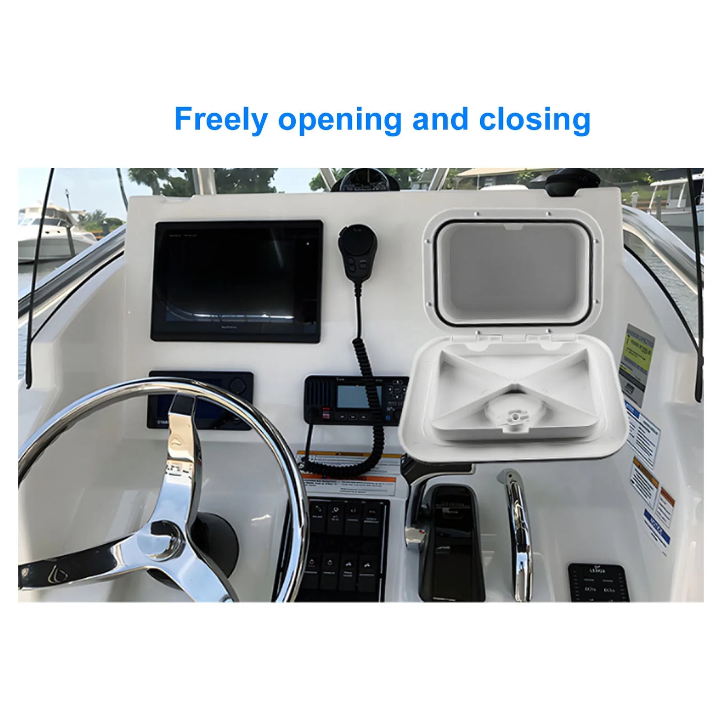 Marine Boat Embedded Storage Box ABS | Fishing Gear Organizer