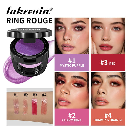 Ring Lipstick Lip & Cheek Color – Jewelry Design, 4 Shades Lip & Cheek Color Oasis Select
