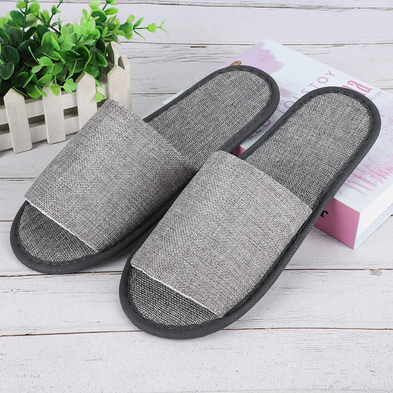 Disposable Hotel Slippers Non-Slip Close Toe Indoor Spa Slides