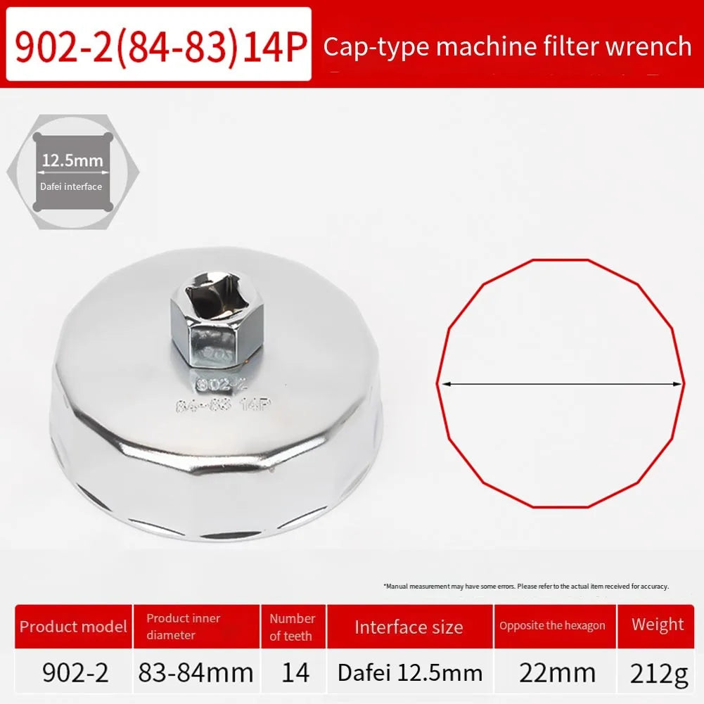 64–89mm Oil Filter Removal Wrench | 1/2" Square Drive Tool