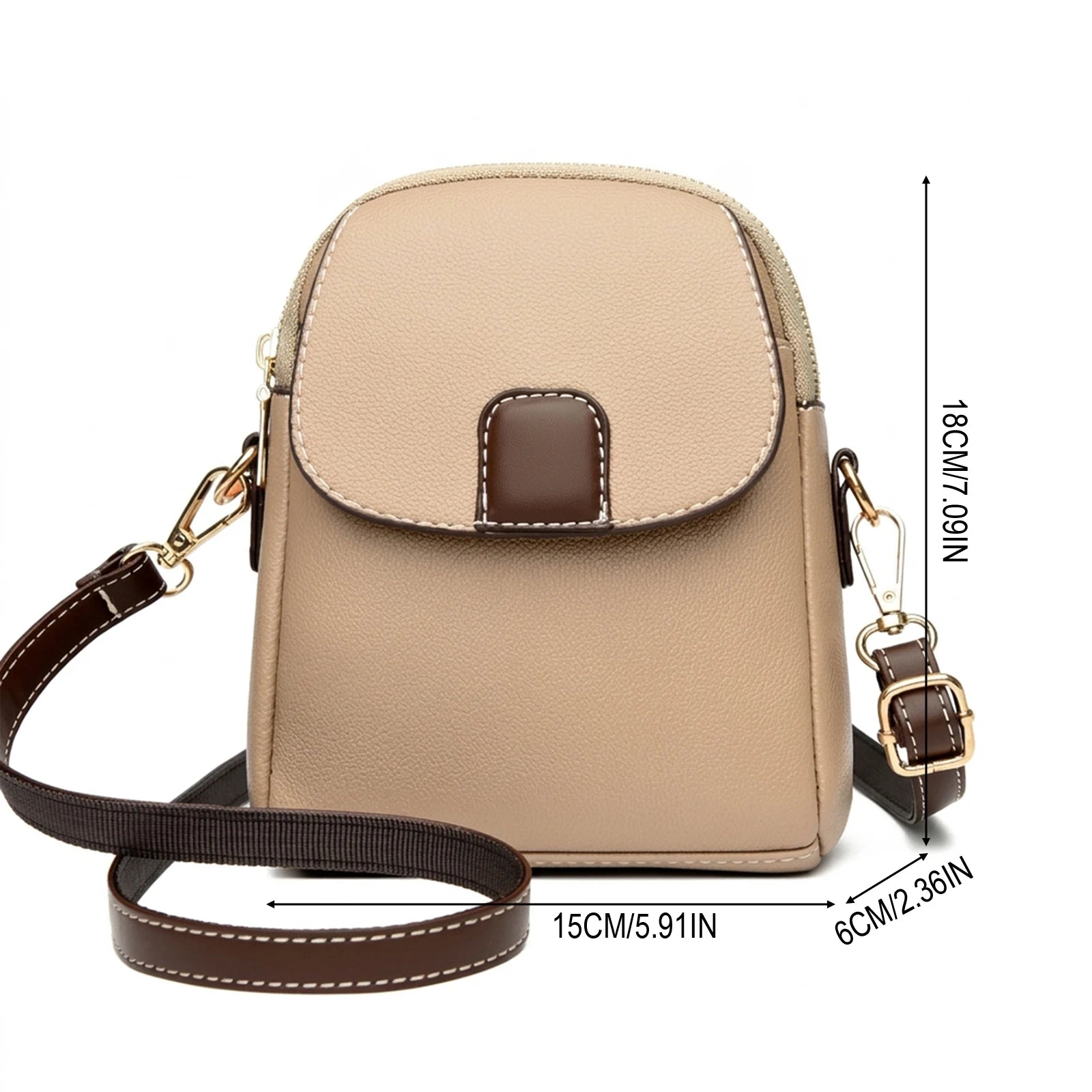 Women Soft Leather Shoulder Phone Bag Crossbody Purse with Adjustable Strap for Daily Use Peaceful Pleasures Health and Wellness
