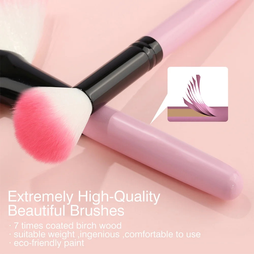 RUNTOIN 32-Piece Makeup Brush Set – Soft Fluffy Professional Kit