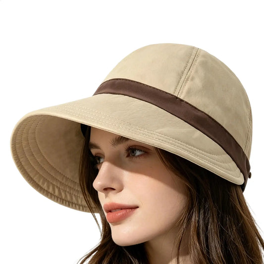 Wide Brim UV Sun Hat for Women – Adjustable Summer Visor Cap Women's Sun Hat Oasis Select
