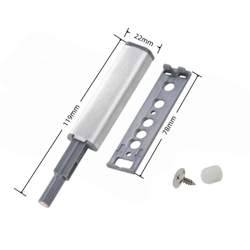 4 Magnetic Push Latches Cabinets Touch Open Kitchen Door Hardware