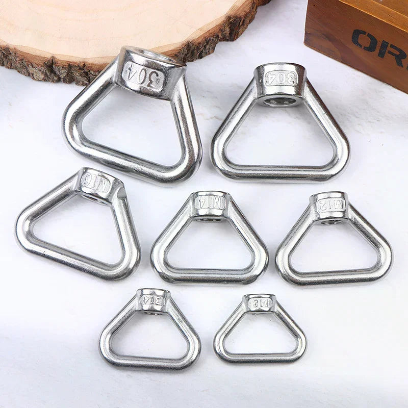 Stainless Steel 304 Lifting Eye Bolt Nut Set M8–M24 Ring Screw Lifting Eye Bolt Peaceful Pleasures Health and Wellness