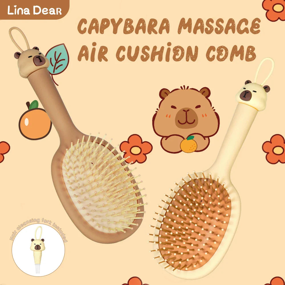 Capybara Air Cushion Hair Brush – Scalp Massage Comb