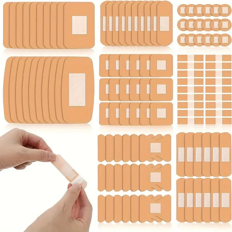 40PCS /Set Bandage Collection - Waterproof,Breathable,Assorted Sizes,Fingertip, Adhesive,Bulk Pack for First Aid,Wound Care Peaceful Pleasures Health and Wellness