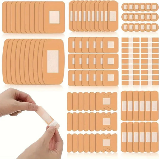 40PCS /Set Bandage Collection - Waterproof,Breathable,Assorted Sizes,Fingertip, Adhesive,Bulk Pack for First Aid,Wound Care Peaceful Pleasures Health and Wellness