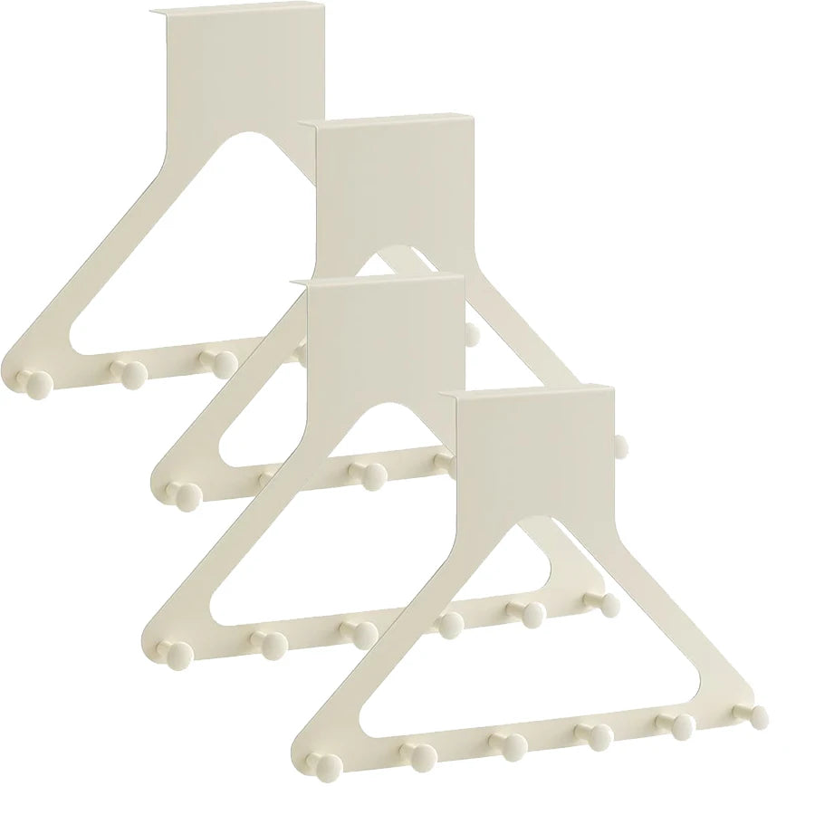 Over The Door Hooks with 6 Coat Hooks – Towel Rack & Door Hanger for Bathroom & Dorm