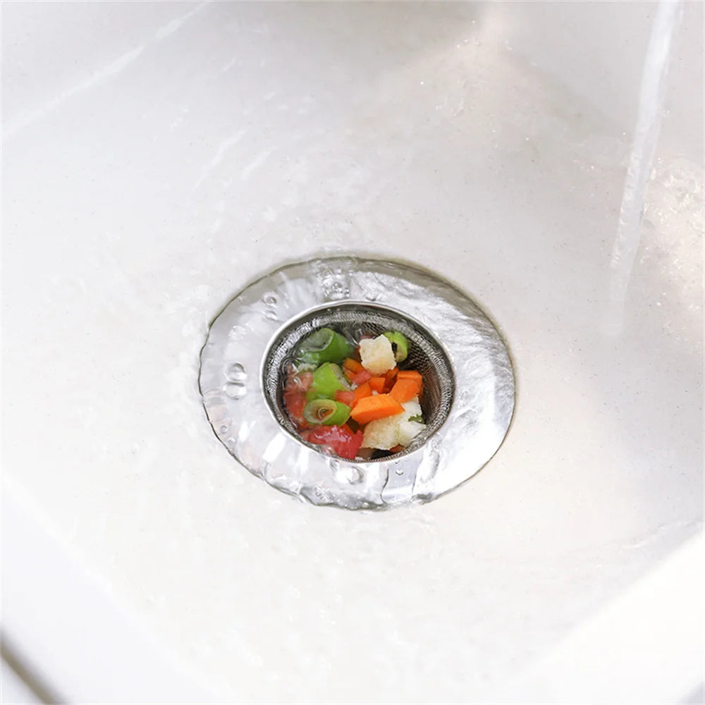 Strainer Stainless Steel Sink Stopper Innovative Practical Design Mess-Free Draining Strainer for Kitchens Restaurants Sewer Peaceful Pleasures Health and Wellness