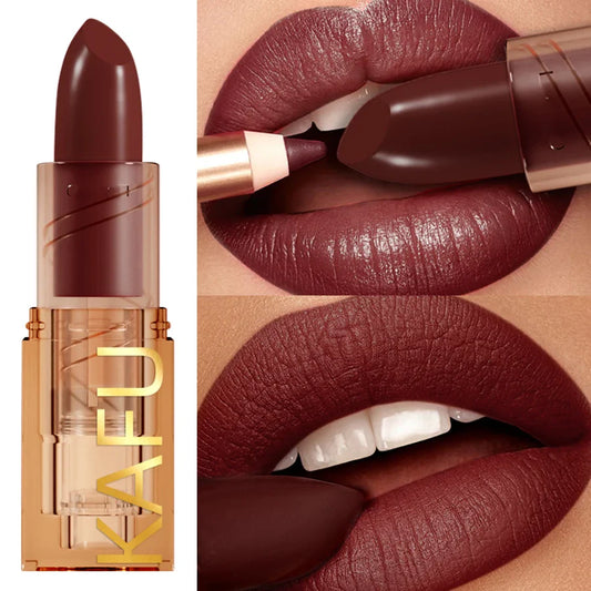 KAFURUX Velvet Matte Waterproof Lipstick – Long-Lasting Lip Tint Matte Lipstick Oasis Select