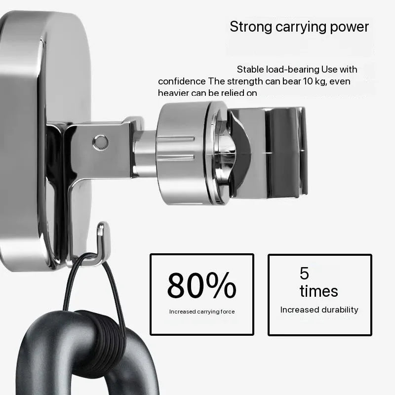 360° Adjustable Shower Head Holder Suction Cup Wall Mount