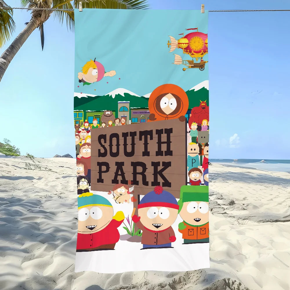 Quick-Dry Cartoon Beach Towel | Pool, Gym, Travel & Camping