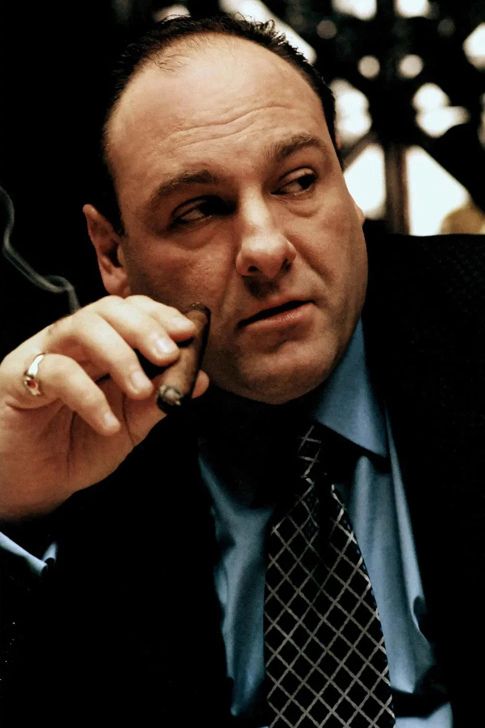 Classic The Sopranos Canvas Wall Art Retro TV Show Family Character Smoking Poster Vintage Home Room Decoration for Fans Peaceful Pleasures Health and Wellness 7 50x70cm Unframed