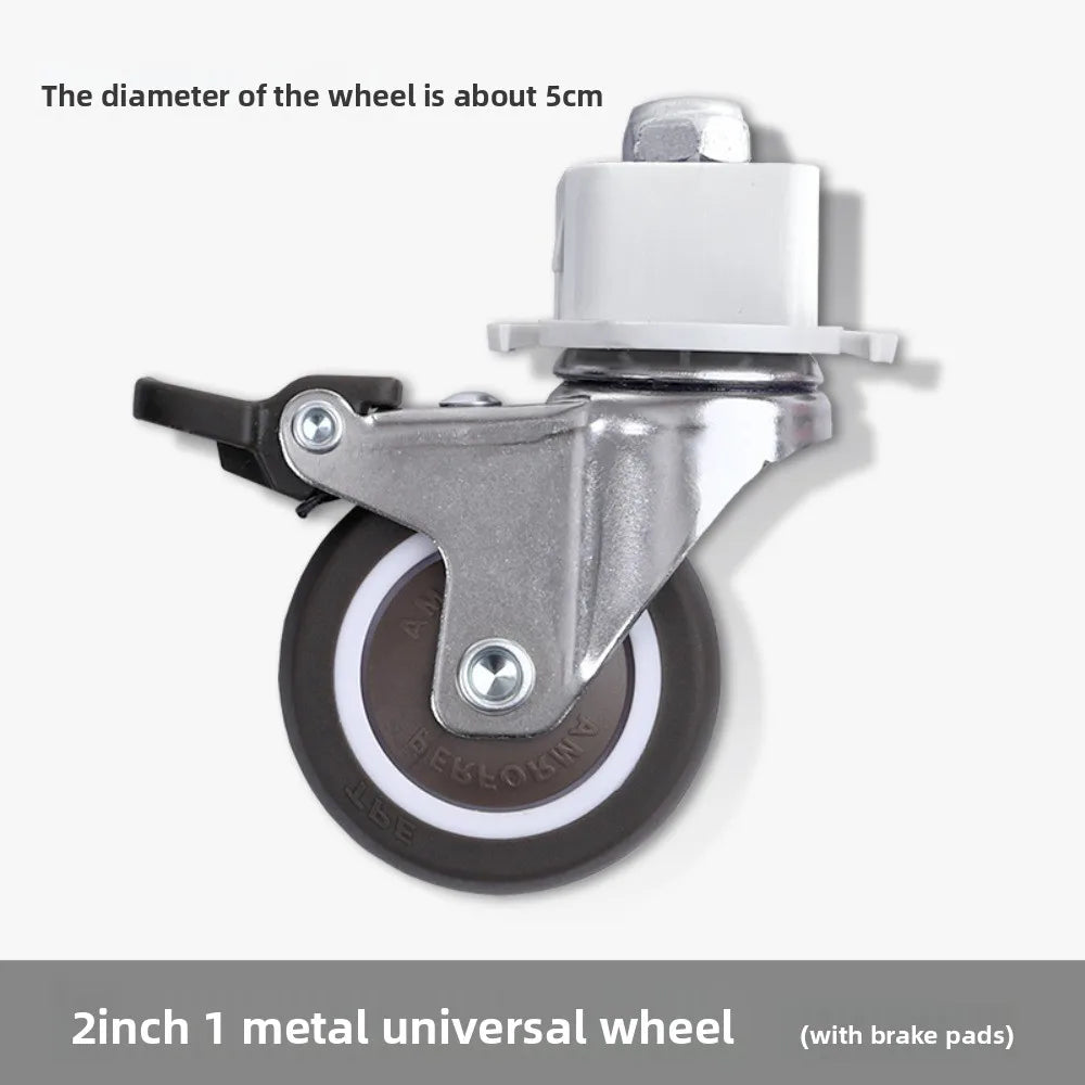 2" Mute Office Chair Caster Wheels – Heavy-Duty Rubber Swivel