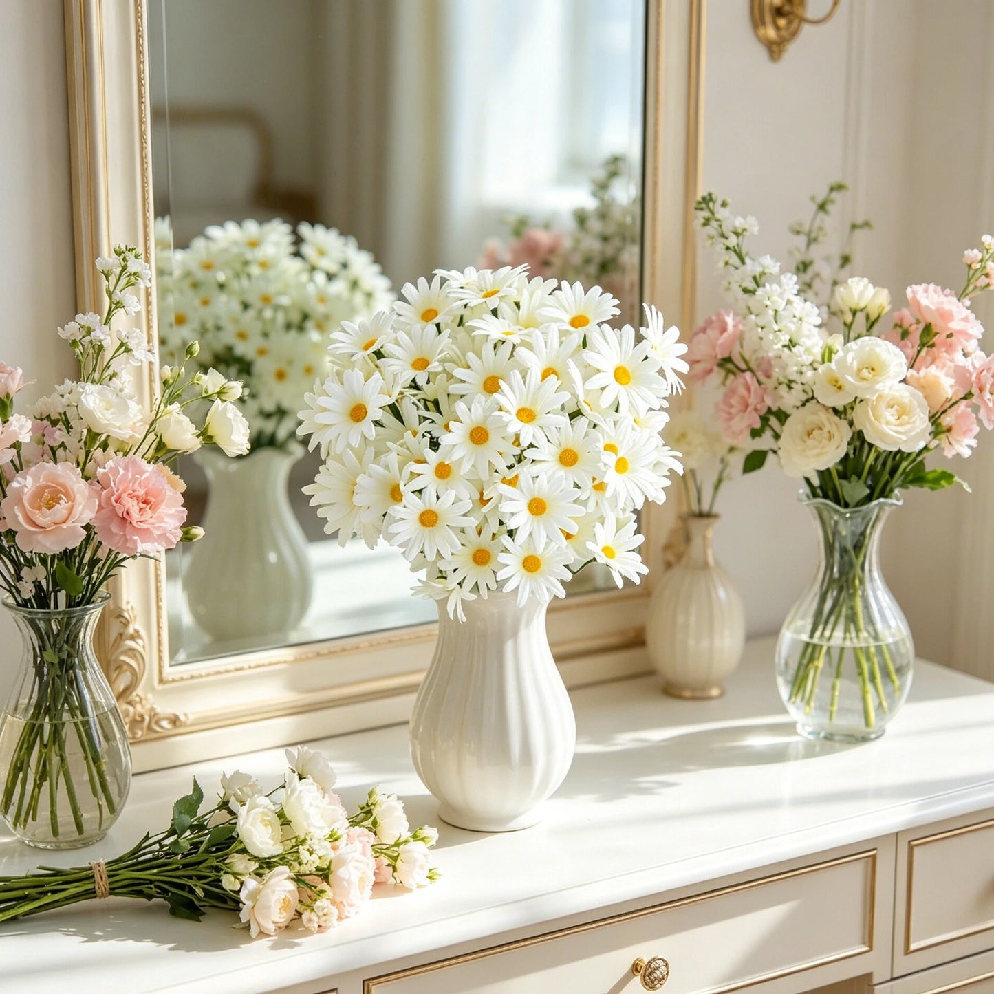 Artificial Silk Chrysanthemum Bouquet | Wedding & Home Decor