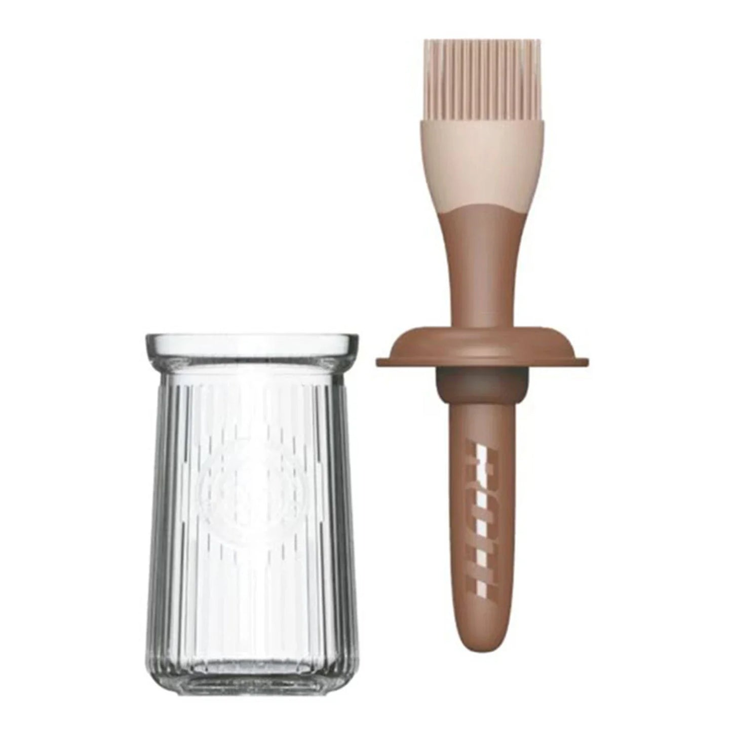 3-in-1 Silicone BBQ Basting Brush with Oil Bottle & Lid