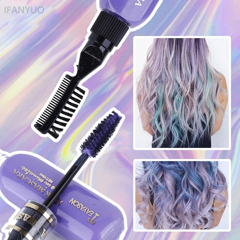Temporary Hair Color Mascara Wand | 13 Colors, Washable