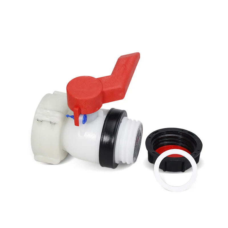 DN40/DN50 IBC Tank Butterfly Valve Adapter – 1000L Plastic