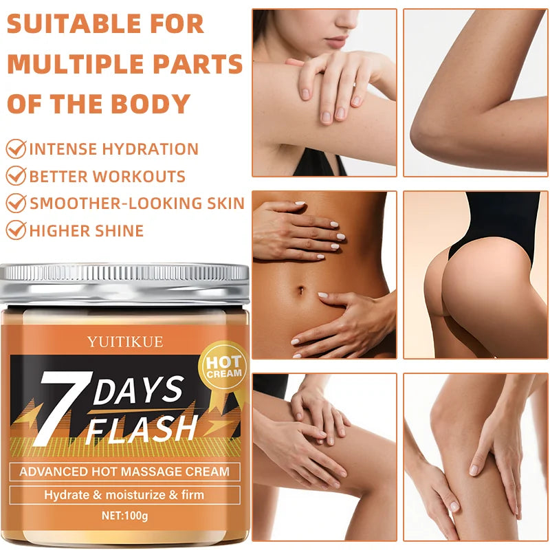 YUITIKUE 7-Day Hot Sculpting Cream 100g | Firm & Moisturize Body Sculpting Cream Peaceful Pleasures Health and Wellness