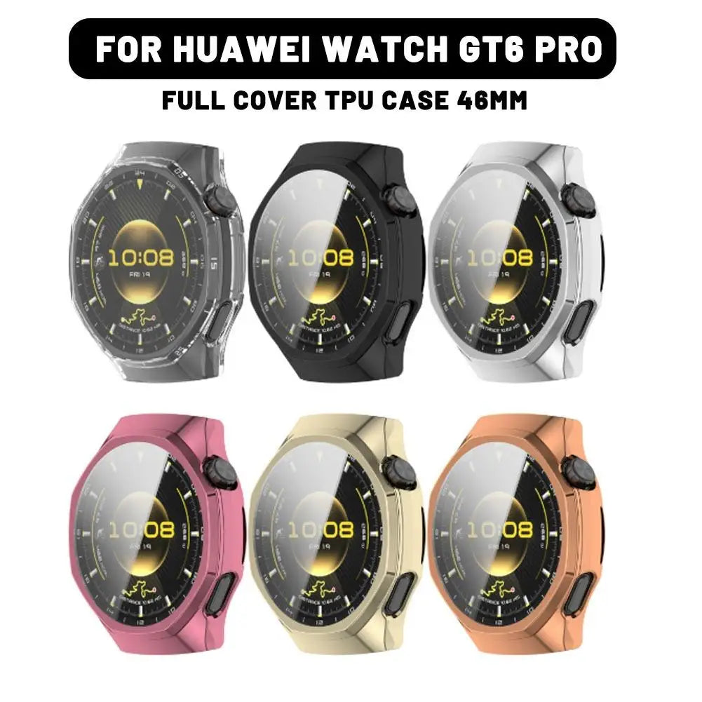 For Huawei GT6 Pro Perfect Fit Protective Case Anti-fall Ultra-thin Transparent Shell Film Integrated Watch Case For Huawei GT6 Peaceful Pleasures Health and Wellness