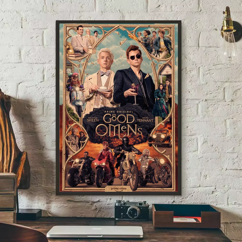 Good Omens TV Show Poster – HD Waterproof PVC Wall Art Decor TV Show Wall Poster Peaceful Pleasures Health and Wellness